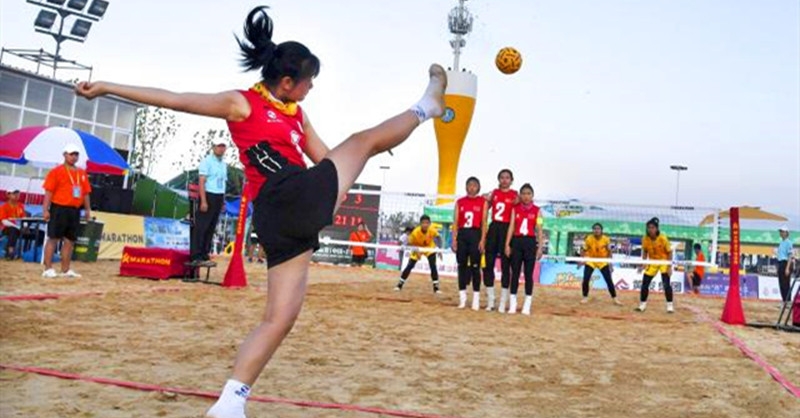 2019亞洲沙灘藤球錦標(biāo)賽女子團(tuán)體賽中國隊(duì)獲亞軍